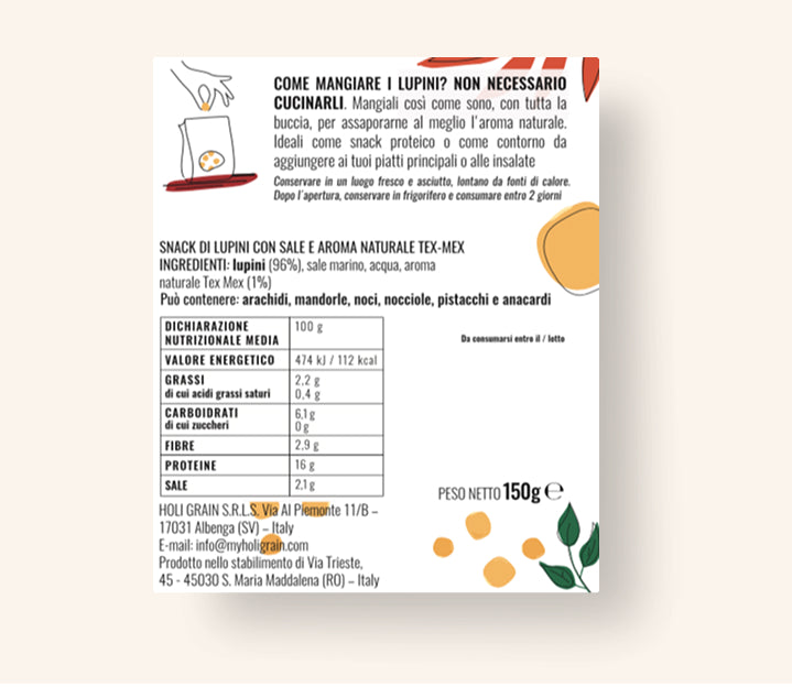 Holi Grain Lupin Snack